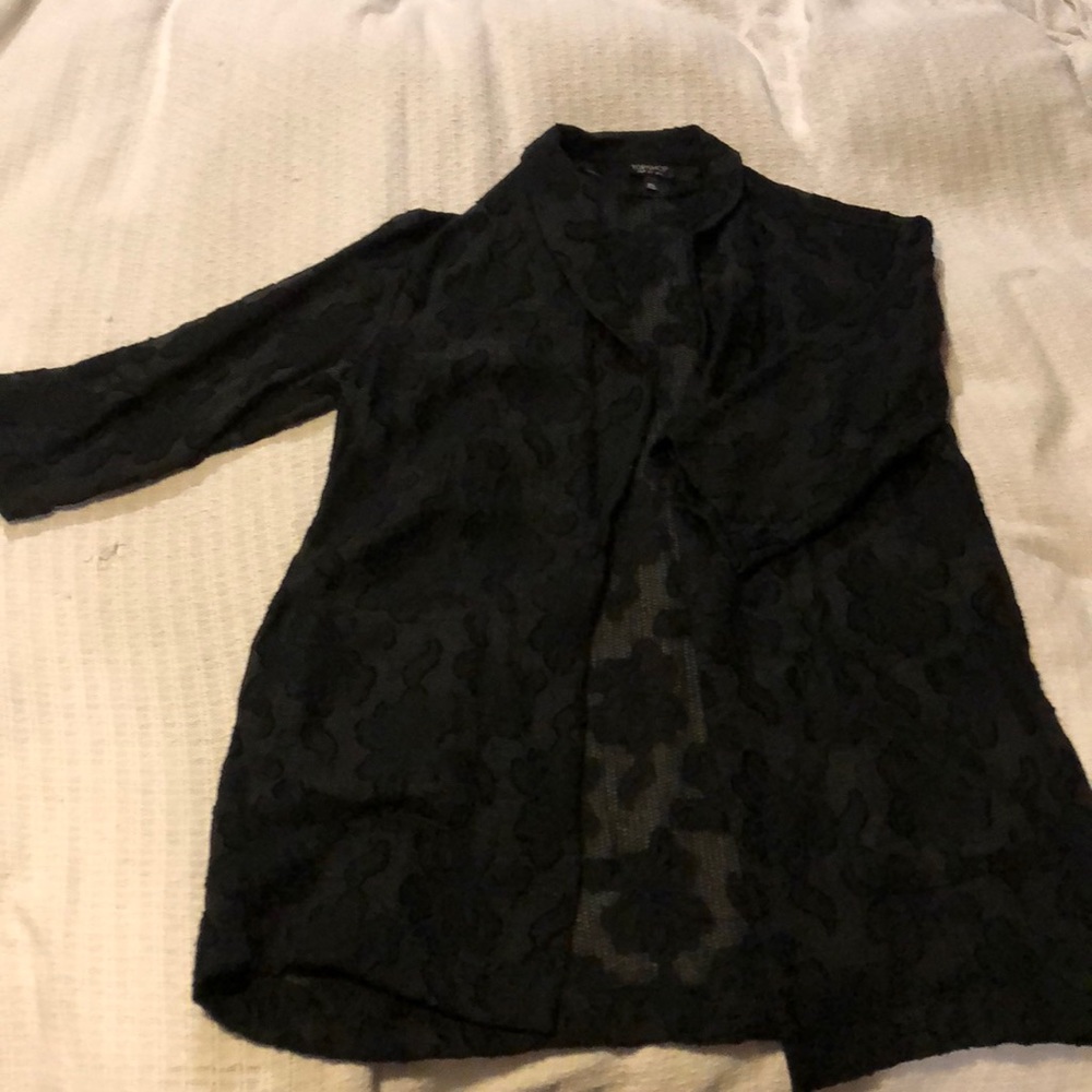 Black lace topshop blazer
